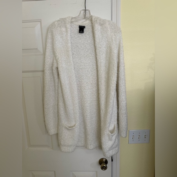New Directions Soft White Cardigan - Picture 1 of 5